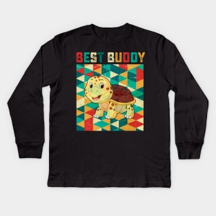 Best Buddy Turtle Kids Long Sleeve T-Shirt